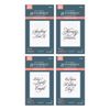 Spellbinders BetterPress Copperplate On Your Wedding Day Sentiments Bundle Press Plate, Multi