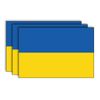 Ukraine Flag Sticker (3 Pack) by DCM Solutions (6" W x 4" H)