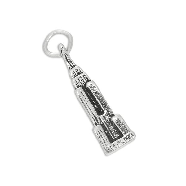 jewellerybox Sterling Silver Empire State Building Charm