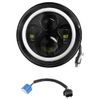 7" LED Headlight Green Angel Eyes For Harley-Davidso
