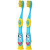 Colgate Bluey Toothbrush for Children with Suction Cup, Kids 2-5 Years Old, Extra Soft (Colors & Characters Very) - Pack of 2