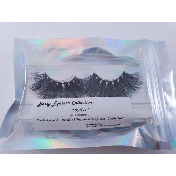 1 Pair 100% Real Mink Custom Eyelashes by Everything NCB featuring XTra Lash
