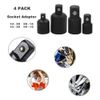 4pc 3/8" to 1/4" 1/2 inch Drive Ratchet SOCKET ADAPTER REDUCER Air Impact Set*