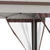 12' x 12' Backyard Party Cabana Gazebo w/ 3-Level Adjustable Height, Beige
