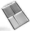 Retro Cigarette Case Victorian Style Metal Holder for Regular, King and 100's Size Credit Card Holder, Large with para Pattern (Lin-L100, Silver)