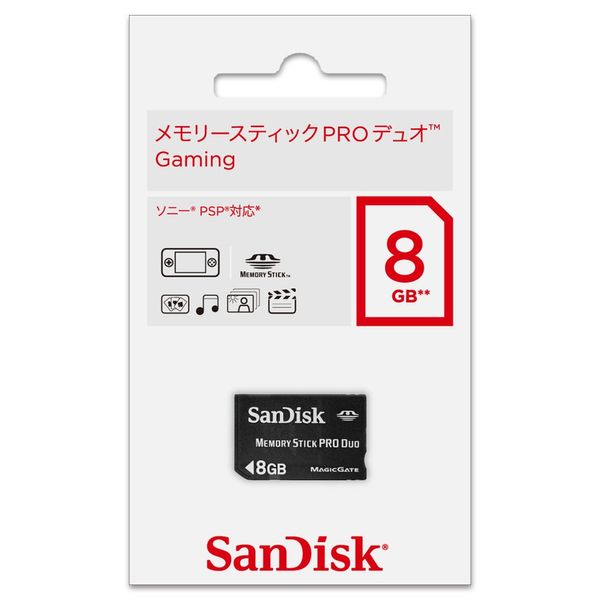 SanDisk Memory Stick PRO Duo Gaming <8GB> NEW package version (regular agency goods)