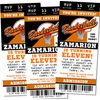 Basketball Birthday Party Ticket Invitations