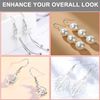50Pcs Silver Earring Hooks - Hypoallergenic Fish Hook Ear Wires with Spring Ball - Earring Making Kit
