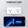 BN-LINK Multi Plug Outlet Extender W/ 2 USB A 1 USB C(5V,2.4A) Wall Plug Adapter
