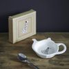 Sweet William Teabag Dish, Teapot Shape, Dalmatian