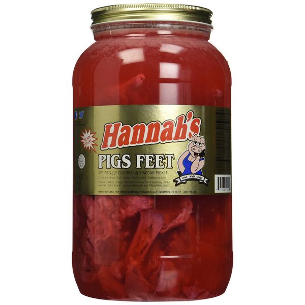 Hannah's Pickled Pigs Feet 10-12 ct. Gallon Jar