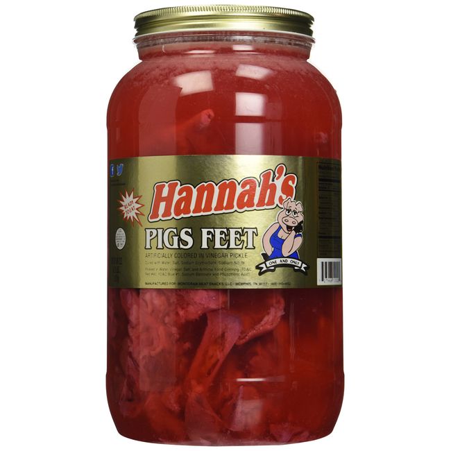 Hannah's Pickled Pigs Feet 10-12 ct. Gallon Jar