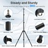 ULANZI Black Aluminum Light Stand, 6.32ft Extendable Tripod for Strobe Lights, Webcams, Cameras & Softboxes