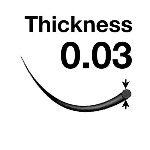 EMILYSTORES Lash Extension 0.03mm Thickness D Curl 10MM Length Fine Soft Light-Weight Volume Individual Eyelash For Easy Fan Eyelash Extensions, Flower Lashes, Self Fanning Eyelashes (10MM)