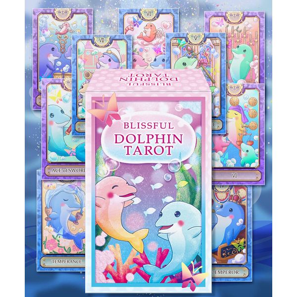 Blissful Dolphin Tarot [Dolphin Tarot] [Dolphin Tarot] Tarot Cards Set of 78 Cards