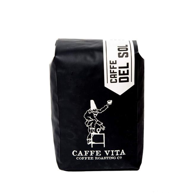 Caffe Vita Cafe Del Sol Whole Bean Coffee (Light-Medium), 12 oz