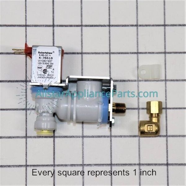 Whirlpool Refrigerator Water Inlet Valve W10833899