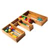 Seville Classics, 10-Pc Bamboo Storage Junk Flatware Drawer Box Organizer Set 