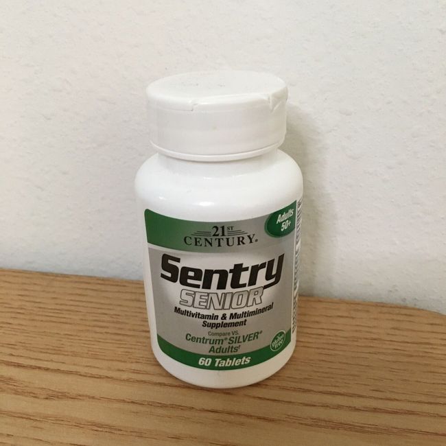 New Sentry Senior 60ct Adults 50+ Multivitamin & Mineral Supplement 21st Century