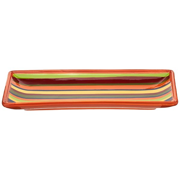 Boston International Ceramic Serving Tray, A La Fiesta