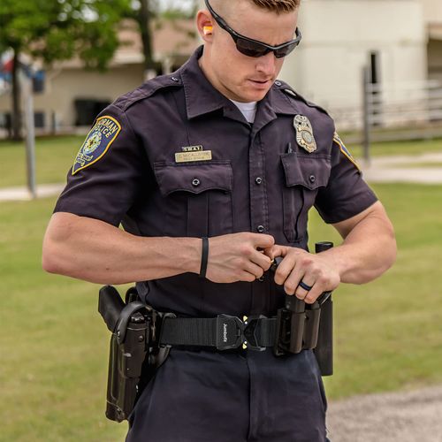 Jumbofit Tactical Belt for Men and Women, Military Work Belt Nylon with Quick-Release Buckle, Gift with Molle Pouch & Clip