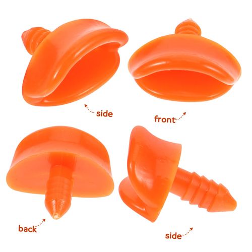 Operitacx 50pcs Little Duck Beak Animals Dollhouse Ladder Safety Resin Duck Stuffed Doll Nose Rustic Stickers Plush Doll Making Supplies Wig Tip The Sign Hyaluronic Acid