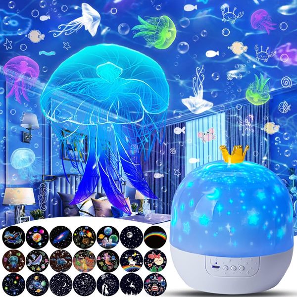 Planetarium 21 Movie Films, For Home Use, Children, Popular, Genuine, Starry Sky, Constellation, Starry Night Light, Bedside Lamp, For Sleeping, Nursing Light, Various Lighting Modes, Indirect