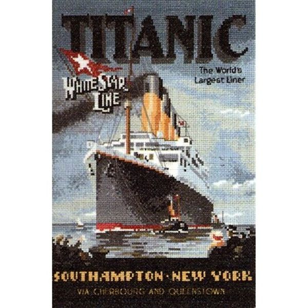 Heritage Crafts 14 count aida Titanic ship Counted Cross Stitch Kit
