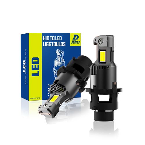 AUTOGOOD D2S D2R LED Bulbs, 24000Lumens 600% Brightness, 6000K Cool White Light, Plug and Play Fog Light Bulbs, Xenon HID Replacement, 85122 66240 66040 Fog Light Bulb Conversion Kit - Pack of 2