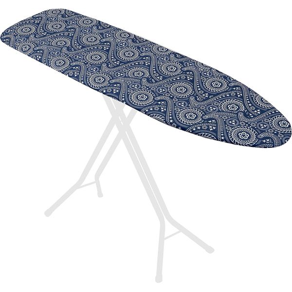 Westex Floral Paisley Heavy Duty Ironing Board Cover and Pad, Extra Thick 3-Layer Stain Resistant Padding, Elasticized Skirt, Click-to-Close Fastener, Standard Size 15 x 54 Inch