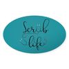 CafePress Scrub Life Oval Car Bumper Sticker(10-Pack)