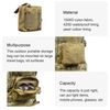 KHAKI TACTICAL MOLLE POUCH, EDC MULTI-PURPOSE BAG, IFAK, UTILITY PACK 6.5"X6"BIG