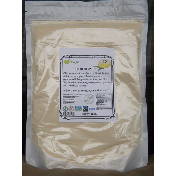 SOURSOP fruit powder(not leaves) 32oz 2lb  Guanabana Graviola Cell health PAJE