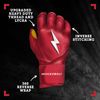 BRUCE BOLT Original Series Long Cuff Red Batting Glove - Red Medium