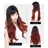 TefuRe C-8256BLK-C-RED Long Red Wave Wig, Small Face Wig
