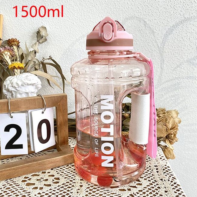 1500ml Plastic Water Bottles Bottle BPA Free Outdoor Sports Water