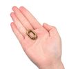 sourcing map Spring Oval Ring, 6Pcs 0.83 Inch Round Spring Snap Clip Trigger Spring Keyring Buckle for Bags Purses Keychain, Brass