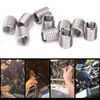 10 Pcs Thread Reducer, M8 to M10 Length 12MM Male Female Reducing Nut Thread Insert Nut Thread Reducing Nuts Insert Thread Repair Sleeve Pipe Fitting Conversion Sleeve Reducer