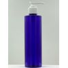 Brand New 8 oz. Brilliant Blue PET Bottle with Locking Pump - 3 PACK