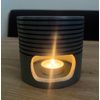 Softstone Nero Incense Burner / Tea Light with Stainless Steel Strainer