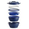 Tupperware Smart Multi-Cooker Microwave Steamer Cooker Cobalt Blue-New-SHIP INCL