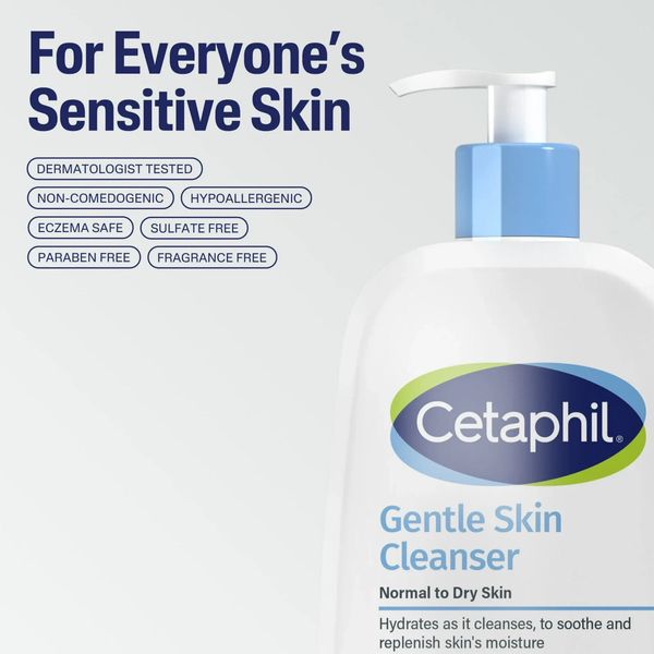 Cetaphil Travel Size Face Wash Hydrating Gentle Skin Cleanser for Dry to Normal