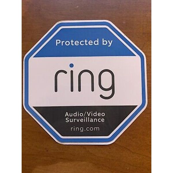 2x Ring Doorbell Sticker Decal Video Security Camera Door Window Sticker 4x4 OEM