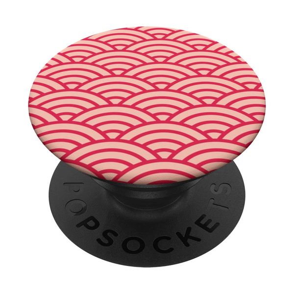 Vintage Pink Sakura Koinobori Fish Scale Pattern PopSockets Swappable PopGrip