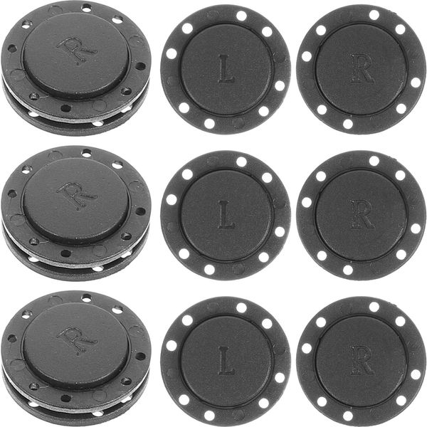 DOITOOL Magnetverschluss Tasche, 6 Paar Knebelverschluss Magnetknöpfe Zum Annähen Knebelknöpfe, 2,6 Cm Magnete Zum Kleben, Zum Annähen, Basteln, Tasche, Jacken, Druckknöpfe Knöpfe Zum Annähen