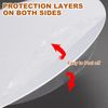 PATIKIL 11" Diameter Lampshade Diffuser, 1.7mm Thick Round Diffuser Sheet for Drum Lampshades, Pendants Light, DIY Light Shield, Translucent White