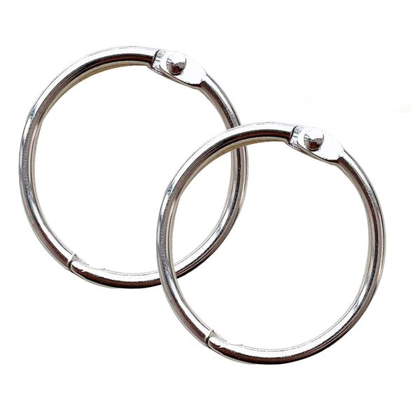 Metal Book Rings 2 Inch, Loose Leaf Binder Ring(8 Pack) for School, Home or Office