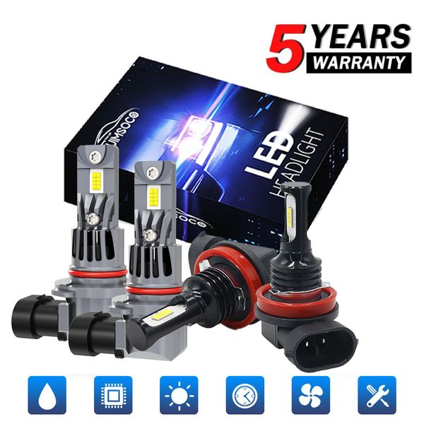 For Ford Explorer 2011 2012 2013 2014 2015 LED Headlight + Fog Light Bulbs Combo