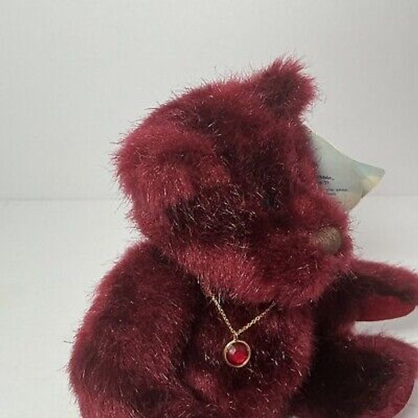 APPLAUSE BIRTHSTONE BEAR JULY WITH NECKLACE