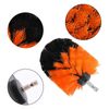 Drill Brush Set Power Scrubber Drill Attachments For Carpet Tile Grout Orange